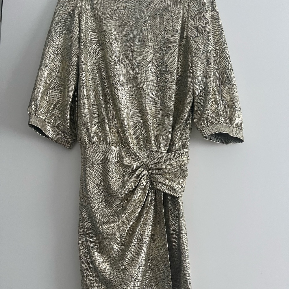 ba&sh Metallic Asymmetrical Dress